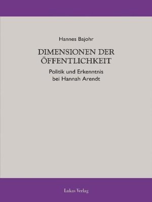 cover image of Dimensionen der Öffentlichkeit
